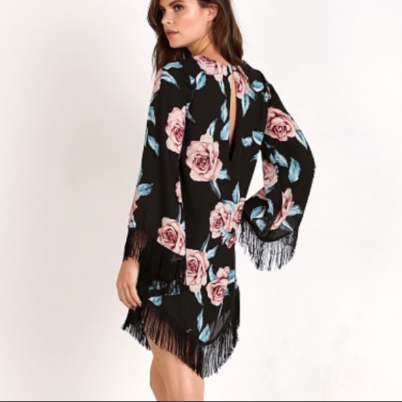 Show Me Your Mumu Rodeo Floral Fringe Dress Size Medium - Picture 1 of 7